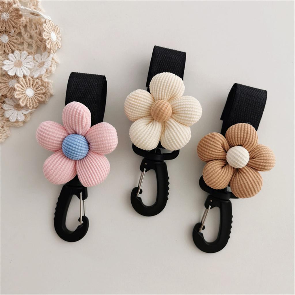 Baby Stroller Hook Hanger Lovely Flower Toddlers Cart Organiser Bag Storage Hanging Rack Infant Supplies Accessory Gift