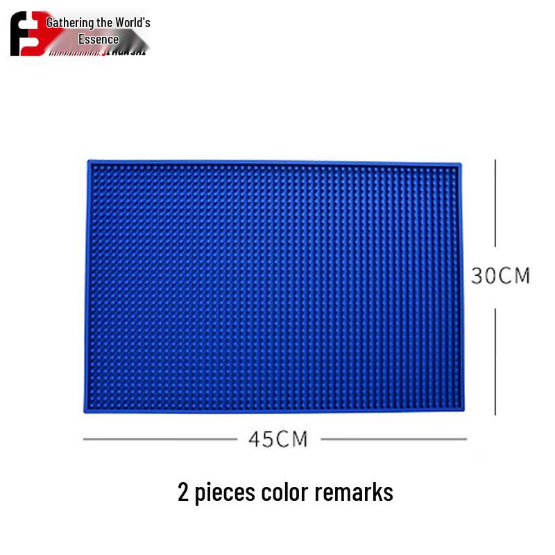 JHS Anti-Slip PVC Bar Drain Mat, 2-Pack