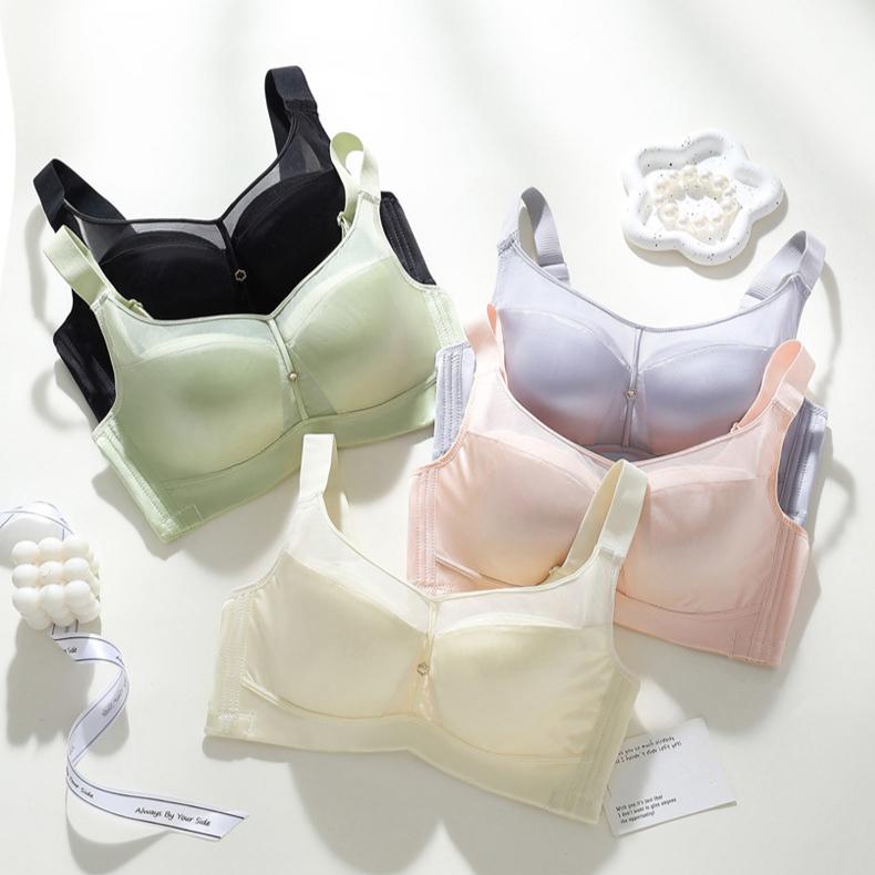 Soft Steel Ring Underwear for Women In Summer Thin Plus Size Bra Full Cup Collection Accessory Bra