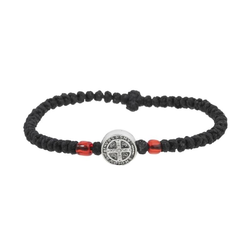 Handwoven Adjustable Crucifix Braided Rope Bracelet Ensures Perfectly Fit and Comfort for Daily Religious Activities