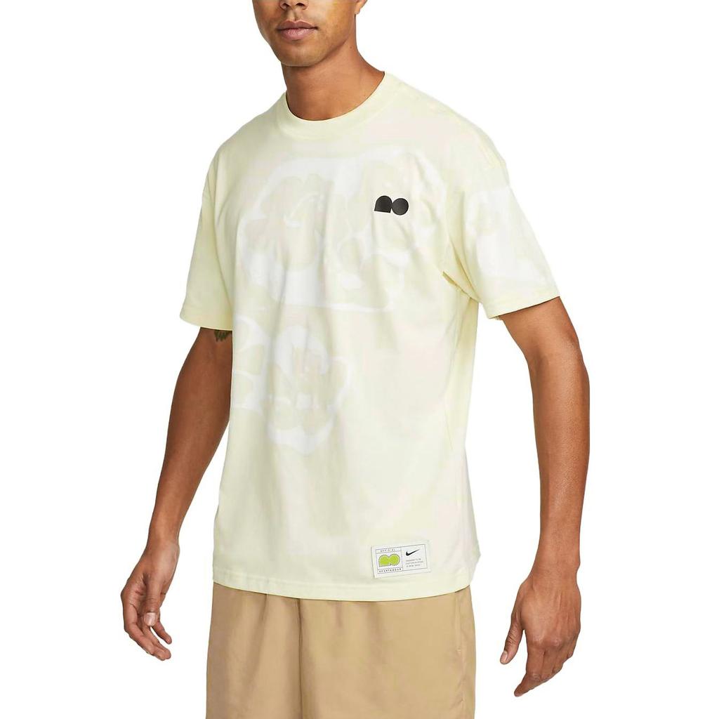 Nike x Naomi Osaka Floral Print Loose Short Sleeve T-Shirt Men Tops Coconut-Milk DX2043-113
