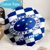 Custom Name Umbrella Cruzeiro FC Crest Umbrella 8-Frame for Travel, Camping, Casual Lightweight Portable, Essential for Family Gifts