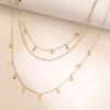 Alloy Star Versatile Pendant Necklace With Three Chic Layers For Everyday Fashion