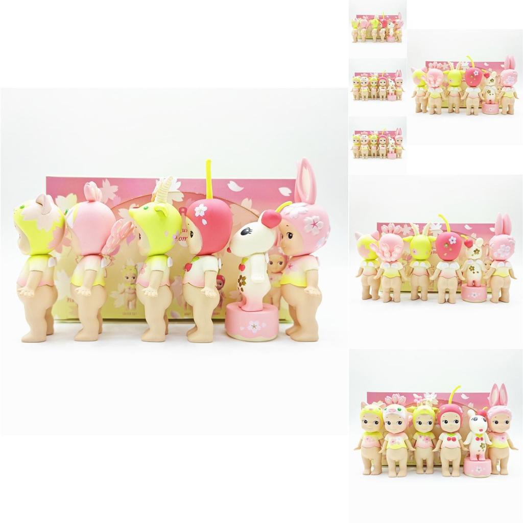 Unique Pvc Spring Cherry Blossom Angel Figurines Blind Box Collectible Toys Ideal For Cake Displays And Thoughtful Gift Giving