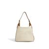 2025 Summer Genuine Leather Color Block Tote: Large Capacity Shoulder & Crossbody Handbag