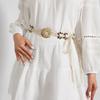 Vintage Boho Waist Chain For Women Made Of Cotton Linen With Knot Fastening For Dress Decor