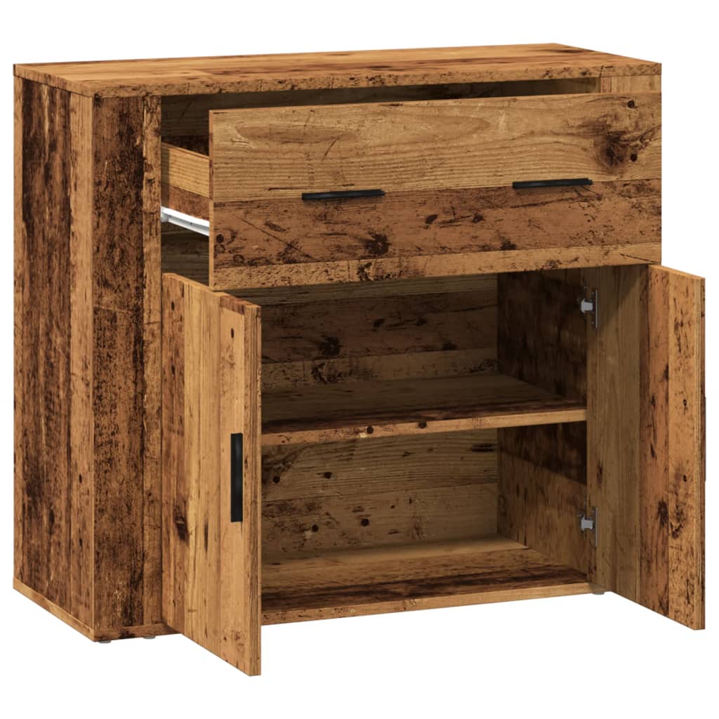 Vidaxl Cabinet, Old Wood, 80X33X70 Cm, Wood-Based Material