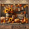 1 Thanksgiving Harvest Background Banner - Polyester Fiber Wall Decoration, Home Decoration and Outdoor Decoration