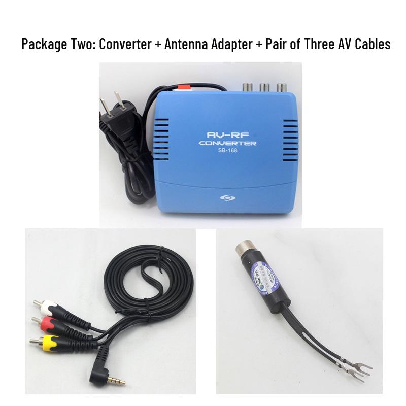 Shibei SB-168 AV to RF Converter for Vintage Black & White TVs