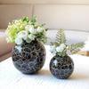 Vază sferă metalică pentru decorul casei|Ghiveci de flori pentru dormitor, living, birou, nuntă|Aranjament floral pentru ziua de naștere, aniversare, festival|