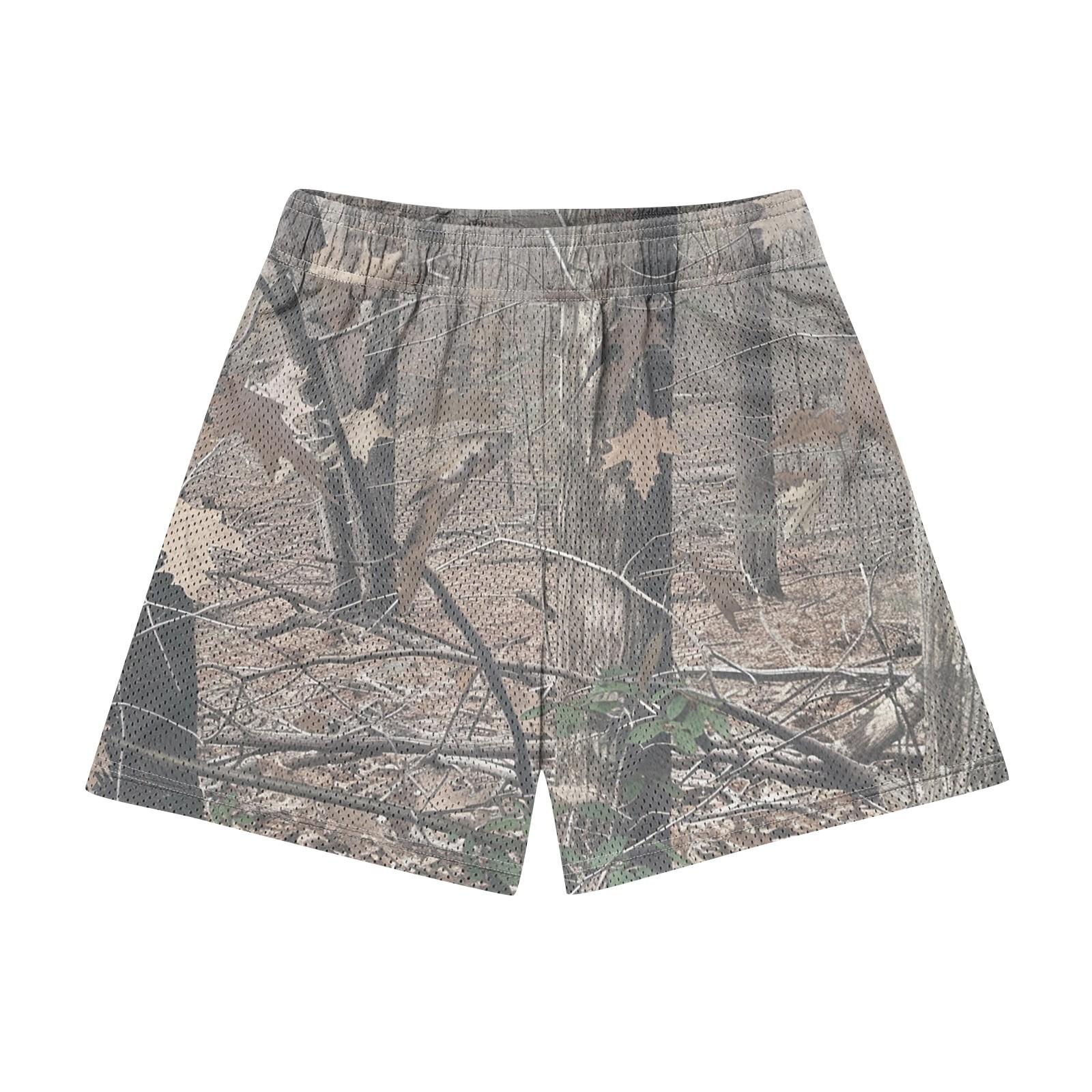 

Мужские модные напечатанные застегнутые пляжные спортивные повседневные шорты брюки S бежевый