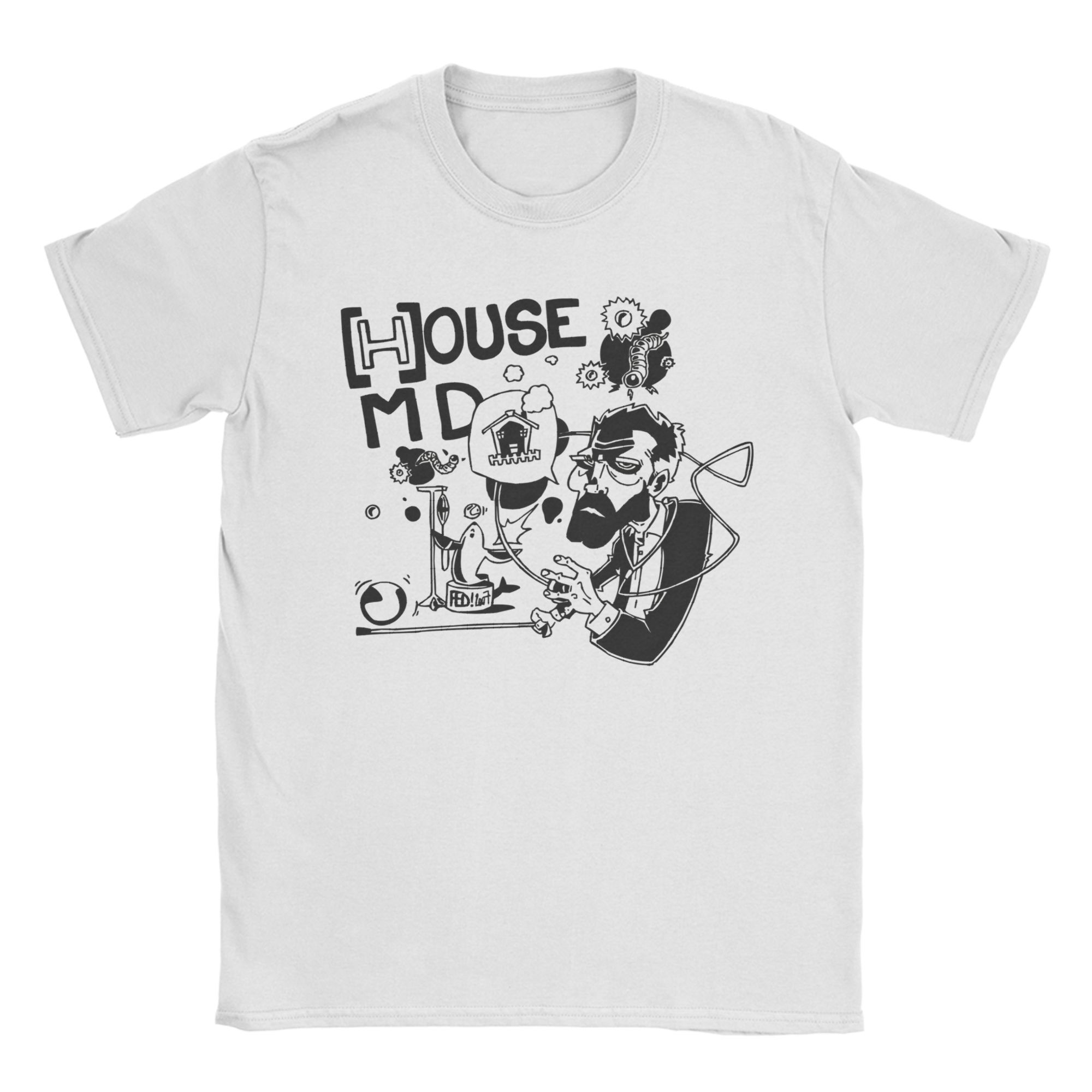 House MD Illustration Cartoon Graphic T-shirt XXXXL