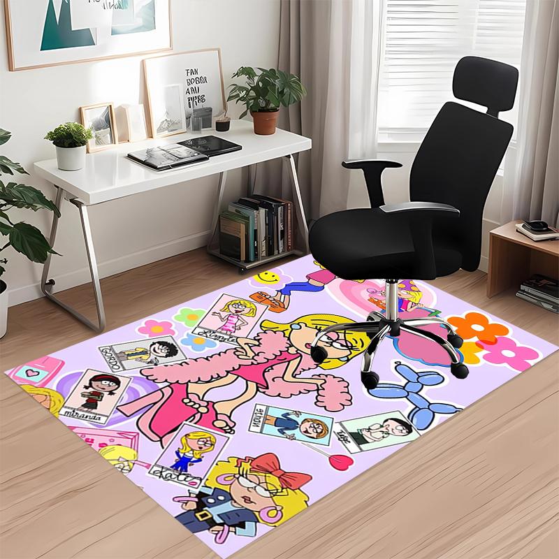 Lizzie McGuire Printed Carpet, for Office Chair Living Room Bedroom Kitchen Room Decor Gifts.