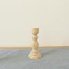 1Pcs Candle Holders Retro Unpainted Wood Classic Craft Candle Holders Wedding Party Home Decorations