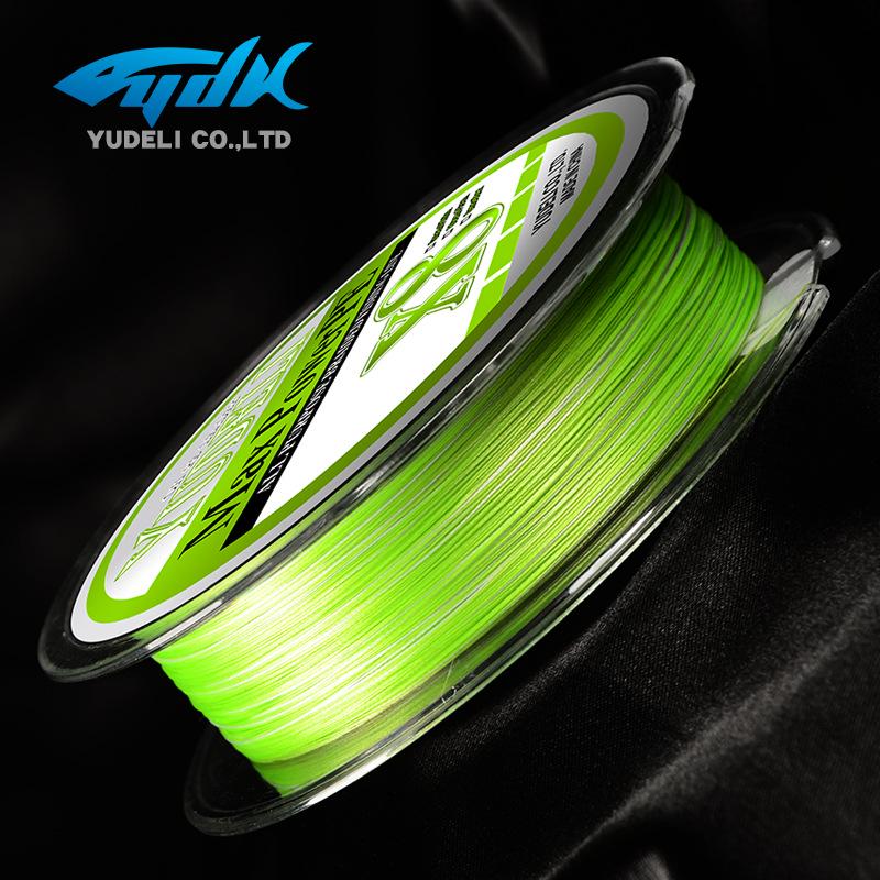 Yudeli PE Long Cast 150m X8 Fishing Line - Flashy Green, Wear-Resistant, Precision Woven Silk Replacement