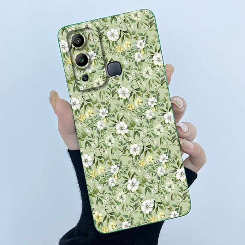 Case for Infinix Hot 12i Hot 12 Play Back Cover Butterfly Flower Soft Silicone Cases for Infinix Hot12i 12Play Hot12 Phone Funda