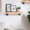 VidaXL Wall Shelf 40x10x6 Cm Solid Untreated Oak Wood 363502