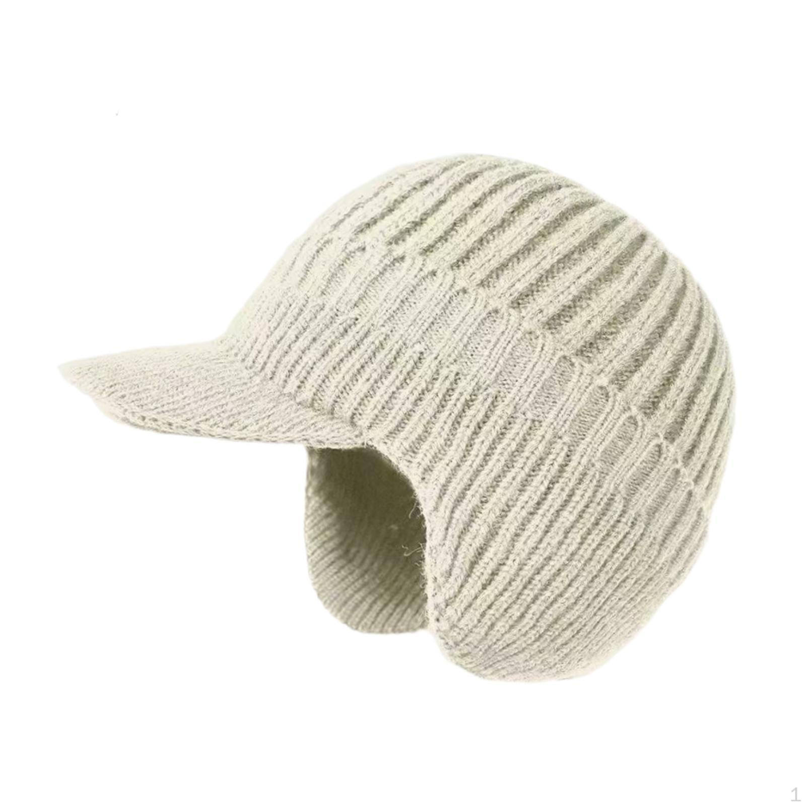 Шапка Защита ушей Зимняя шапка для улицы Мужская Женская Для холодной погоды Спорт бежевый