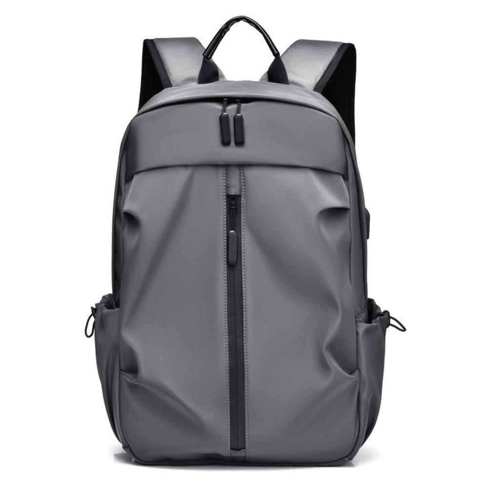 

New Nylon Versatile Backpack Large Capacity Grey Black Blue Computer Bag Washable School Bag Men Women