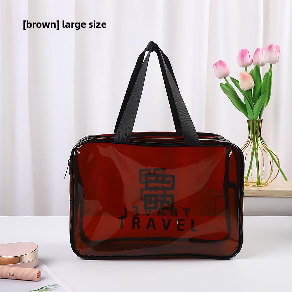 

Водонепроницаемая прозрачная косметичка из ПВХ для путешествий - большой вместимости, портативный органайзер для туалетных принадлежностей