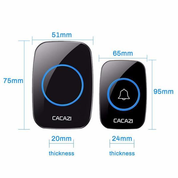Waterproof Intelligent Wireless Doorbell 300M Remote Smart Door Bell Chime