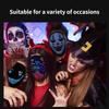 APP Display Full Color Bluetooth Luminous Mask Halloween Party Dance Bar LED Face Changing Prop