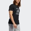 Adidas Bos Metallic Graphic Print Round Neck T-Shirt Men Tops Black GF1627