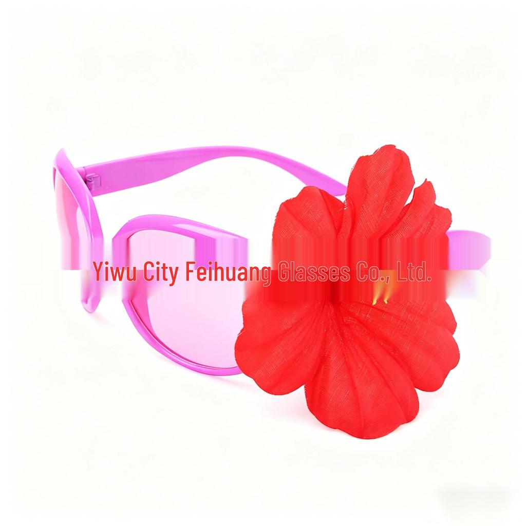 Hawaiian Beach Party Glasses: Coconut Tree, Flamingo, Parrot, Ice Cream, Flower & Wine Glass Fun