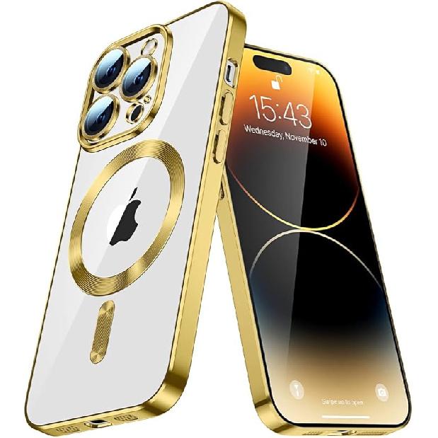 iPhone 16 Pro Max Magnetic Compatible Phone Case Magsafe Clear [Never Yellow] Camera lens protective film ultra-thin shockproof TPU Protective case