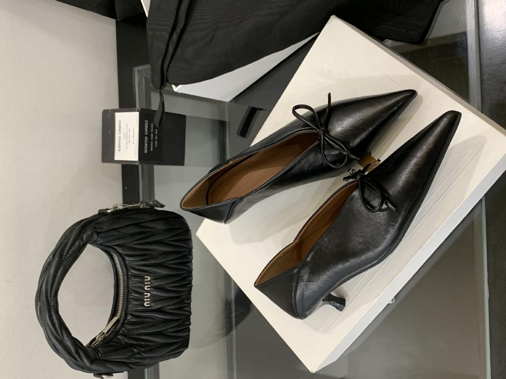 2025 summer new pointed soft sole thin heel shallow bow elegant versatile foot set OL women's shoes