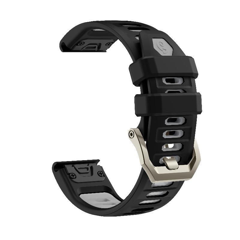 22mm 26mm QuickFit Silicone Replacement Band for Garmin Fenix 8 7 6 5 7X 8X 6X 5X Pro Solar Epix Descent Sport Watch Accessory
