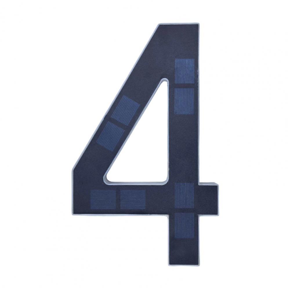6.7IN Solar Lighted House Numbers Light No Wiring Solar Digital Doorplate  Party Centerpiece