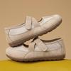 Summer Hollow Out Casual Outdoor Soft Sole Lightweight Breathable Mesh Flat Shoes with Adjustable Strap for Everyday Wear