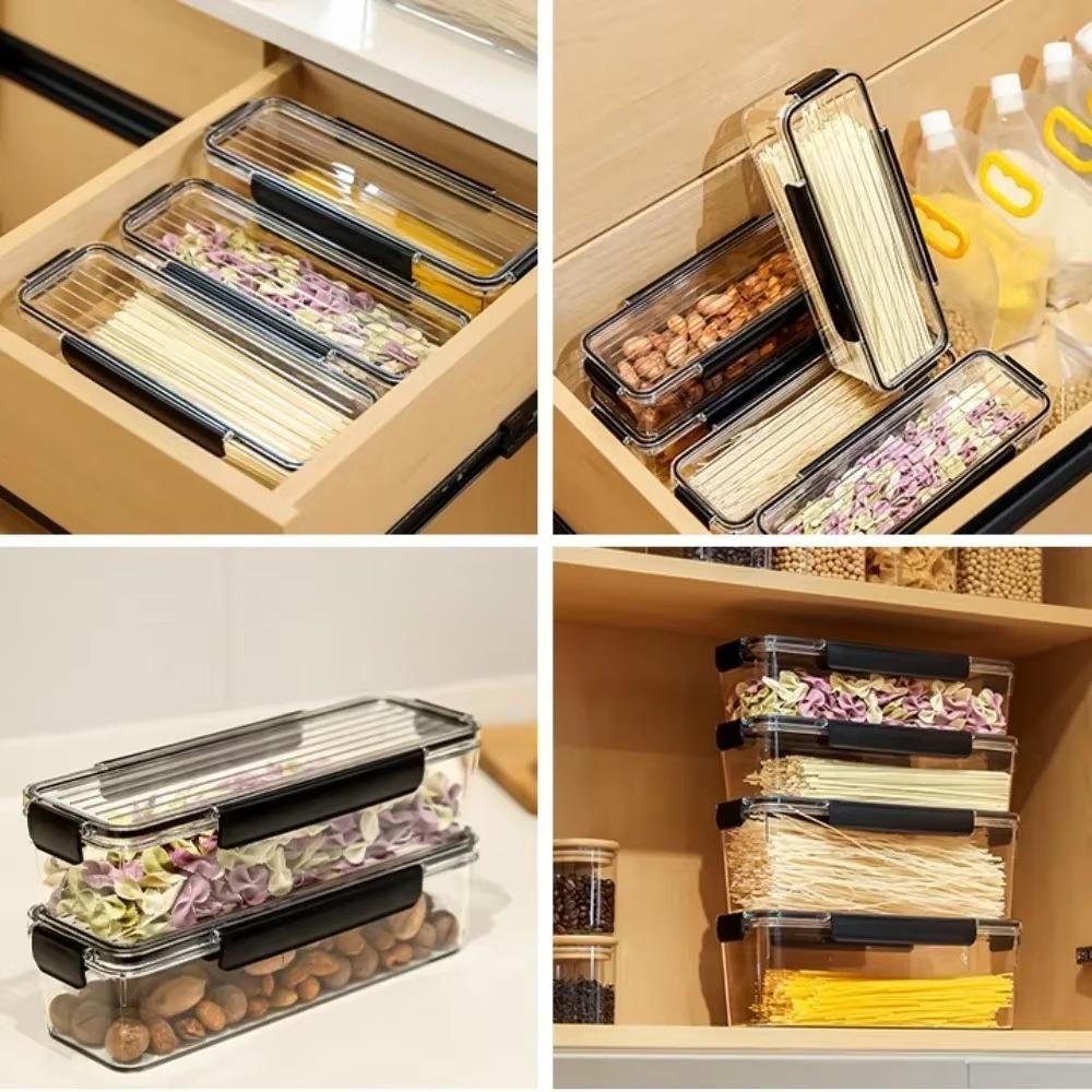 Transparent Noodles Storage Box Moisture-proof Fresh-keeping Refrigerator Storage Box Sealed Multifunction