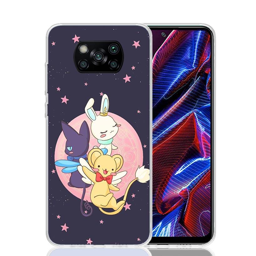Cardcaptor Sakura Cute Magical Girl Phone Case For Xiaomi Poco F7 Ultra X7 X6 Pro X5 Redmi 15 15C 13 13C 12 12C 10 10A 10C 9 9A