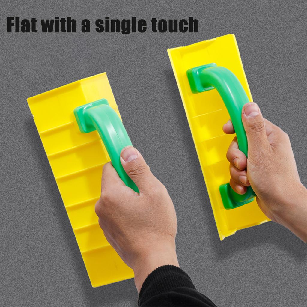 Wandpolierwerkzeuge Polierer ABS Handschleifer Eckspachtel mit Griff Gipskarton-Eckwerkzeug für Wand, Gelb