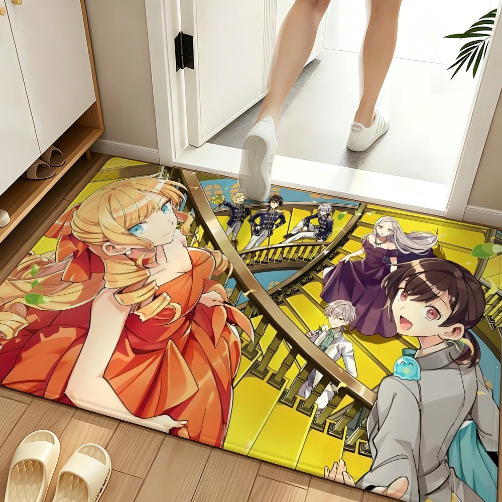 Anime H-HameFura Floor Mat Soft Flannel Floor Mat  Suitable for Entryways, Living Rooms, Bedrooms, and Bathrooms