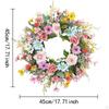 Wreath Wall Hanging Ornament Garland for Front Door Multifunctional Decorative 18 inch Diameter
