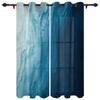 Blue Sea Water Wave Landscape Windows Curtains for Bedroom Modern Printing Blinds Curtain For Living Room Home Decor