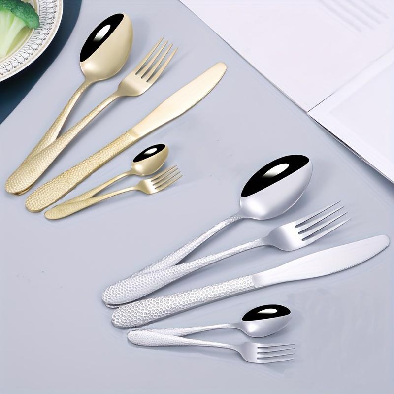 20pcs/set Stainless Steel Western Cutlery Set, With Snakeskin Handle, For Home Restaurant Hotel Party Wedding, Flatware Set