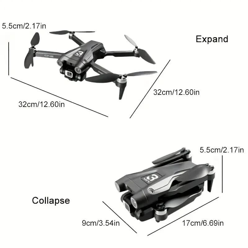 Z908Pro Max Drone Dual Camera 8K Professional Brushless Motor GPS WIFI FPV Optical Flow Positioning Obstacle Avoidance Folding Quadcopter