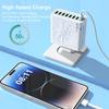 QC3.0 8-Port USB Fast Charger: 30W High Power, Colorful Flower Design, Compatible with US, European, and Korean Standards