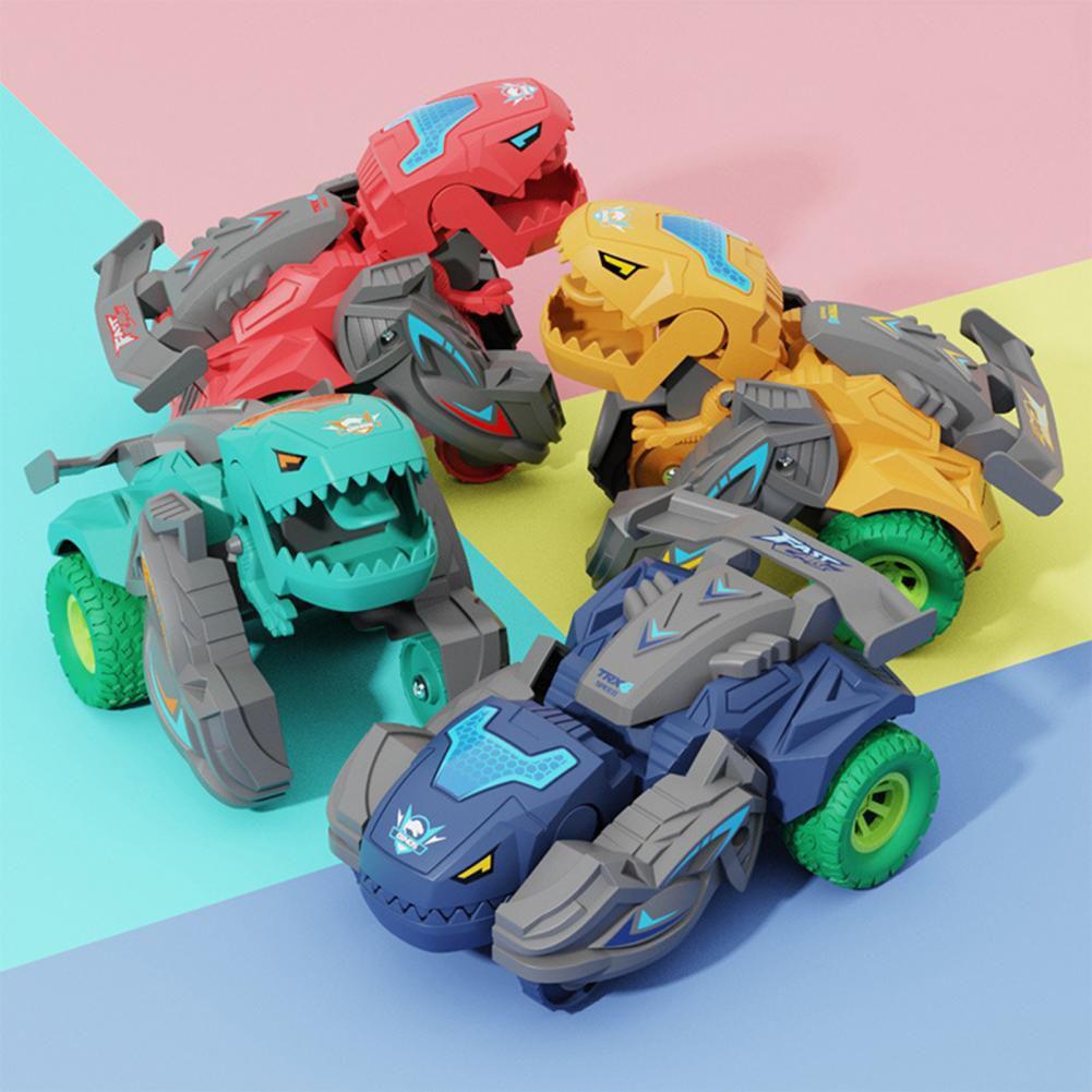 Doodle Toy Car Transforming Dinosaur Car Deformation Car Toys Inertial Sliding Dino Car Car Model