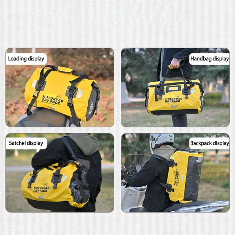 Outdoor Travel Bag Large Capacity Motorcycle Seats Bag Waterproofs Motorbike Tail Duffle Bag Motorbike Luggage Backpack