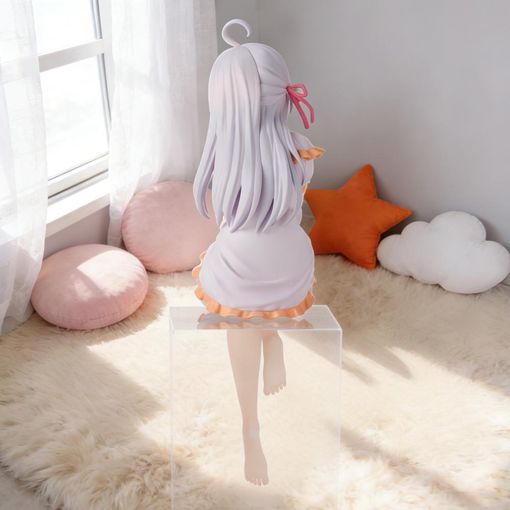 1pc Genuine Sweet Ahoge Sitting Pose Girl Figure, Ambience Desktop & Car Decor Collectible Ornament, Must-Have Gift for Holidays