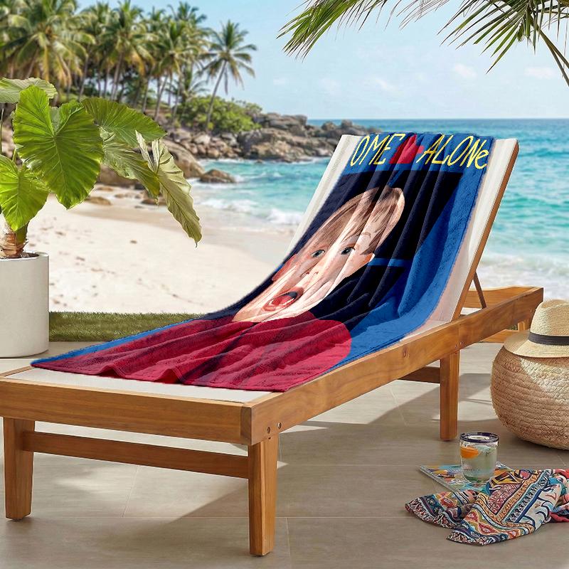 Home Alone Fashion Beach Towel: Ideal for Summer Adventures Soft, absorbent and quick drying suitable for swimming and bathing