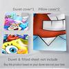 3Pcs Spongebob'S Underwater Adventure Bedding Sets For All Sizes New 3D Printed Bed Cover Comforter Duvet Cover Pillowcase Bedroom Decoration