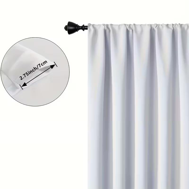 Vikama Blue Butterfly Forest Curtains Natural Semi Sheer Living Room Bedroom Decor Light Filtering Made Of Polyester With Rod Pocket