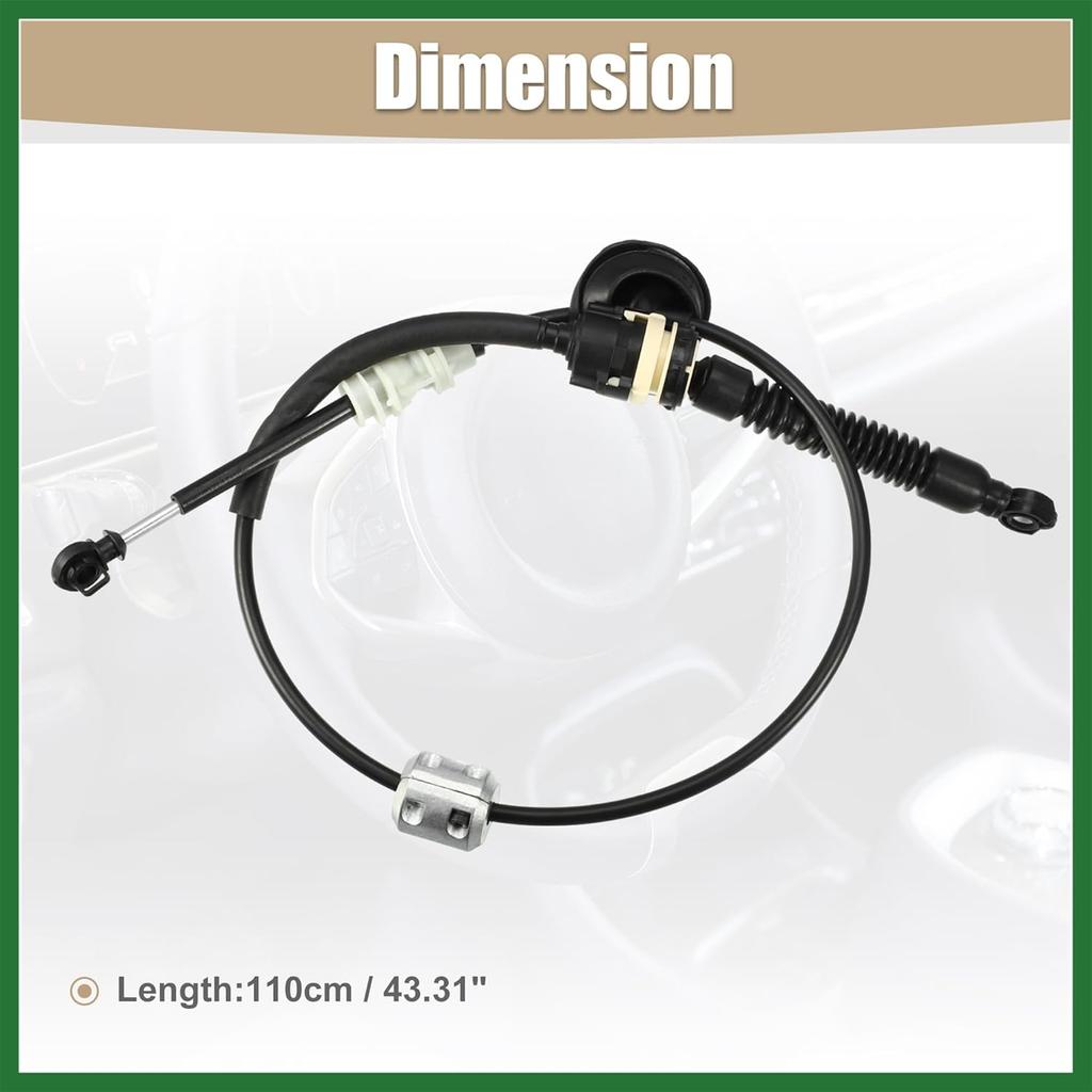 Motoforti Automatic Transmission Shifter Cable Gear Shift Control Lever Selector Cable No.52109667AE for Jeep Grand Cherokee 2005-2007 Long-lasting