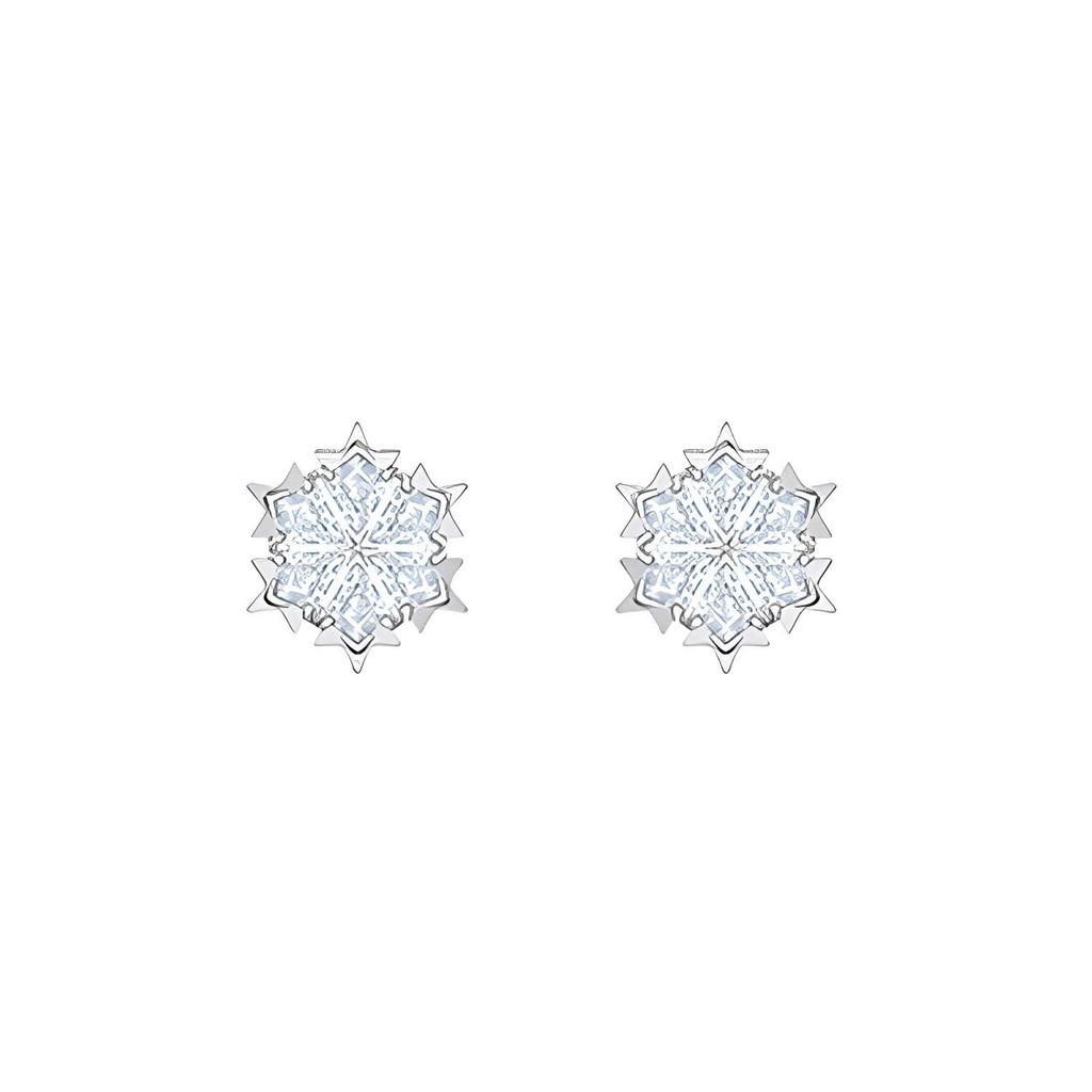 Swarovski Magischer Schneeflocken Elegantes Halsketten- und Ohrring-Set Damenschmuck 5506235